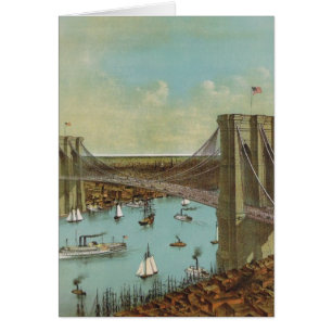 Brooklyn Bridge Color Postcard