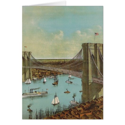 Brooklyn Bridge Color Postcard (Front)