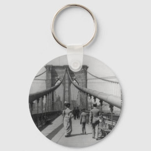 Brooklyn Bridge Crossing Keychain
