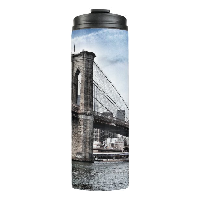 BROOKLYN BRIDGE DURING DAYTIME THERMAL TUMBLER (Front)