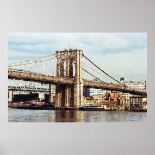 BROOKLYN BRIDGE EAST TOWER _ NEW YORK POSTER