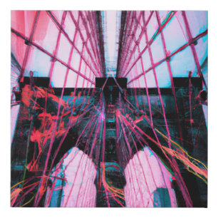 BROOKLYN BRIDGE FAUX CANVAS PRINT