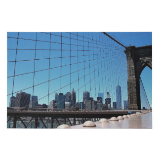 Brooklyn bridge faux canvas print