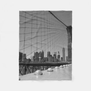 Brooklyn bridge fleece blanket