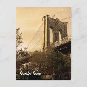 Brooklyn Bridge from Brooklyn Postcard