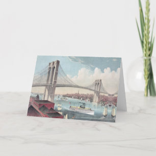 Brooklyn bridge holiday card