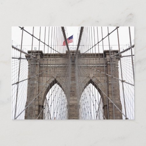 Brooklyn Bridge in New York City Postcard