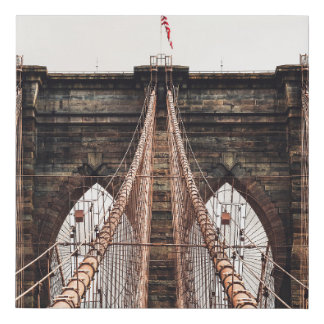 Brooklyn Bridge in New Yorkabstract, america, amer Faux Canvas Print