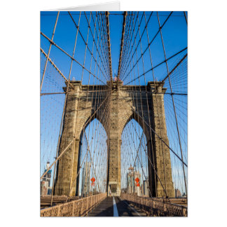 Brooklyn Bridge in the early morning Cards