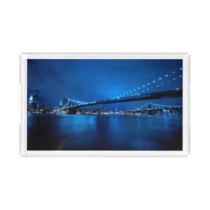 Brooklyn Bridge, New York Acrylic Tray
