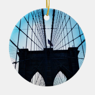 Brooklyn Bridge, New York Ceramic Ornament
