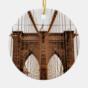 Brooklyn Bridge, New York Ceramic Ornament