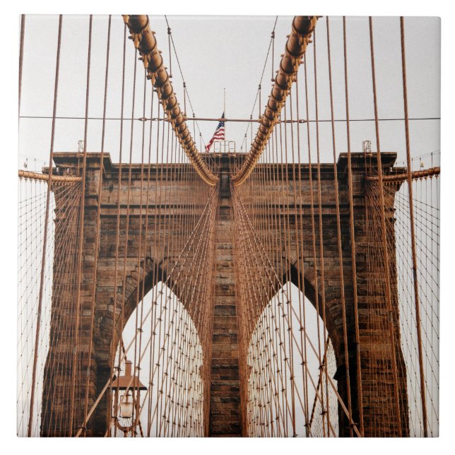 Brooklyn Bridge, New York Ceramic Tile (Front)