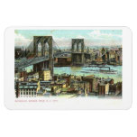 Brooklyn Bridge, New York City 1910 Vintage Postca Magnet at Zazzle