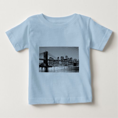 Brooklyn Bridge New York City Baby T_Shirt