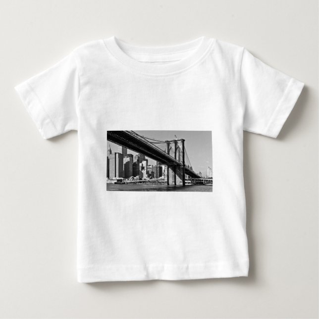 Brooklyn Bridge New York City Baby T-Shirt (Front)