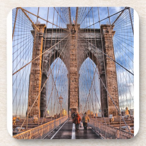 Brooklyn Bridge New York City Beverage Coaster