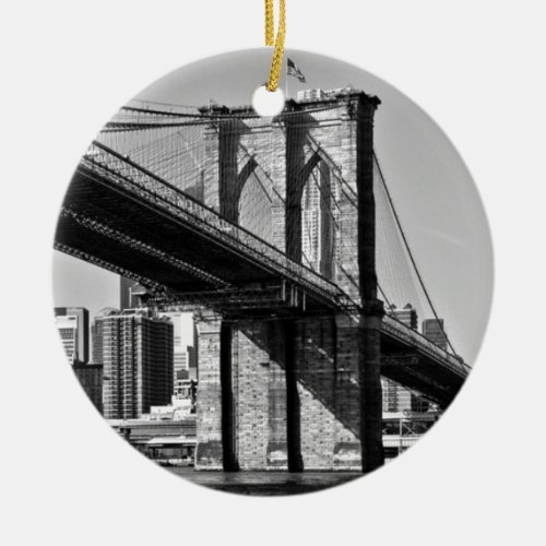 Brooklyn Bridge New York City Ceramic Ornament