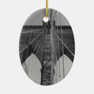 Brooklyn Bridge New York City Ceramic Ornament