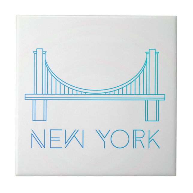 Brooklyn Bridge | New York City Ceramic Tile (Front)