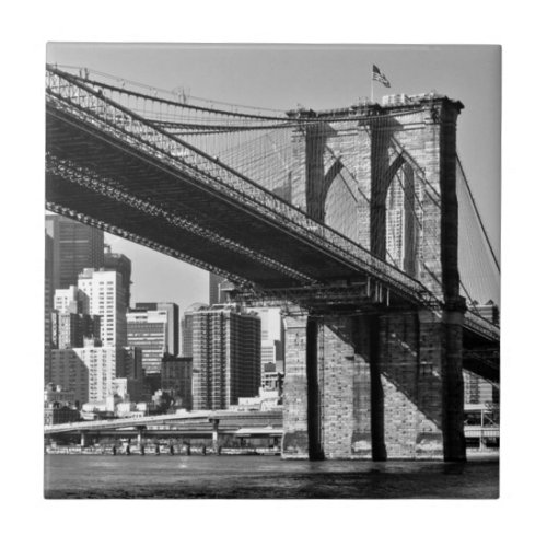 Brooklyn Bridge New York City Ceramic Tile