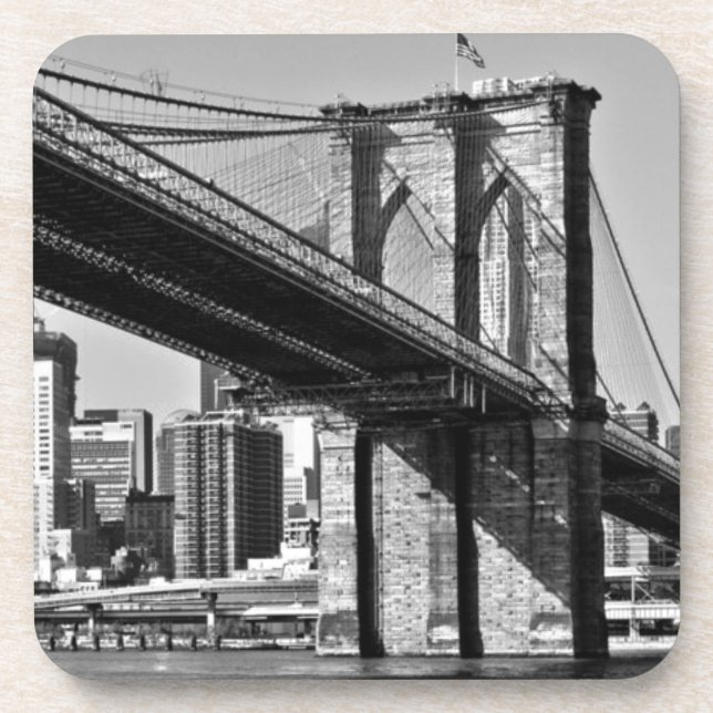 Brooklyn Bridge New York City Drink Coaster (Front)