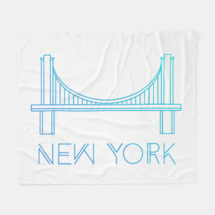 Brooklyn Bridge New York City Fleece Blanket