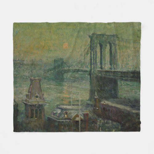 Brooklyn Bridge New York City Landmark NYC Fleece Blanket