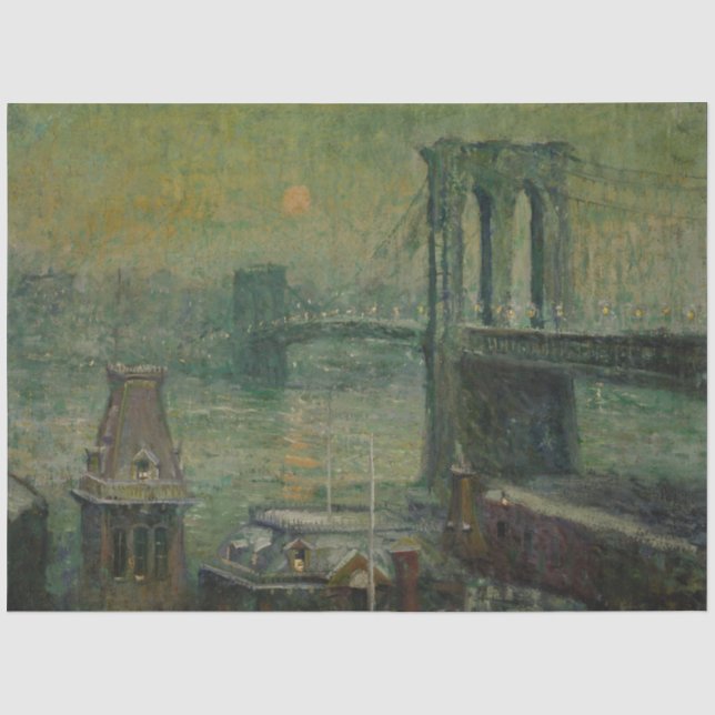 Brooklyn Bridge (New York City Landmark) (NYC) Tissue Paper (Front)