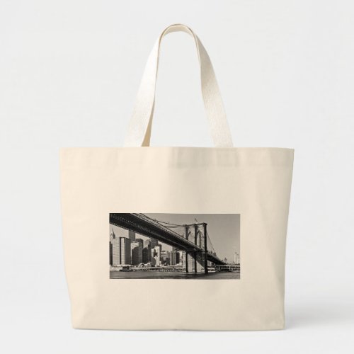 Brooklyn Bridge New York City Large Tote Bag