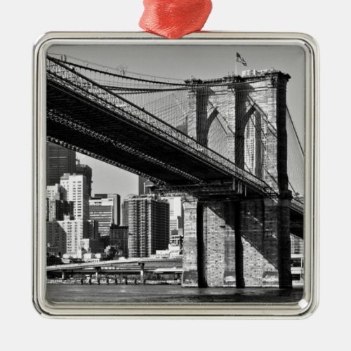 Brooklyn Bridge New York City Metal Ornament