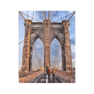 Brooklyn Bridge New York City Metal Print