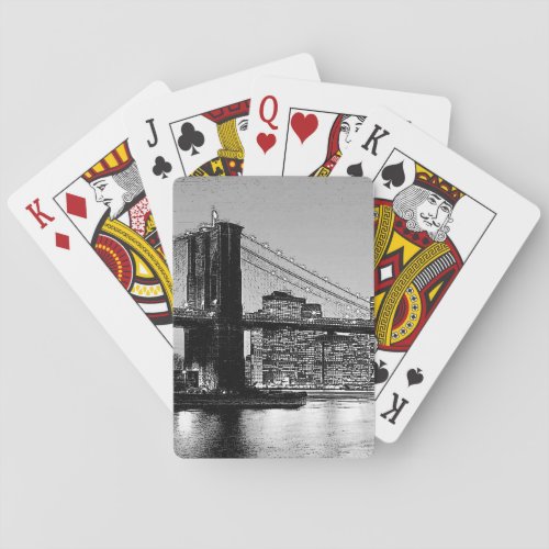 Brooklyn Bridge New York City Poker Cards