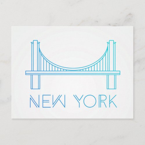 Brooklyn Bridge  New York City Postcard