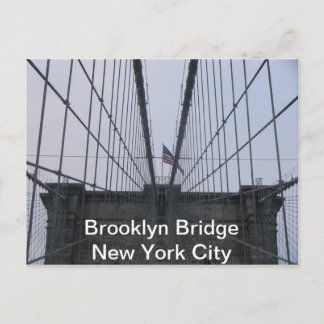 Brooklyn Bridge, New York City Postcard
