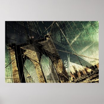 Brooklyn Bridge - New York City Poster by myworldtravels at Zazzle