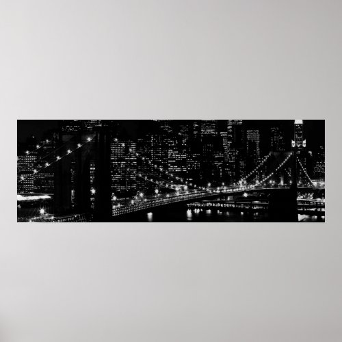 Brooklyn Bridge New York City Poster Print