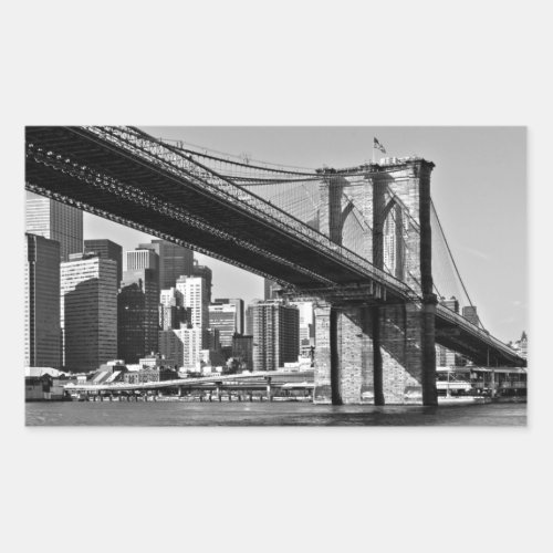 Brooklyn Bridge New York City Rectangular Sticker