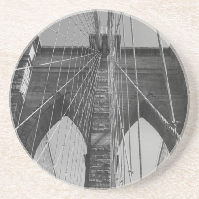 Brooklyn Bridge New York City Sandstone Coaster (Front)