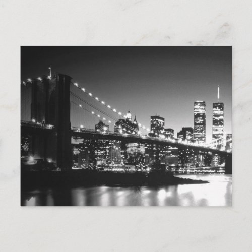 Brooklyn Bridge New York City Skyline Manhattan Postcard