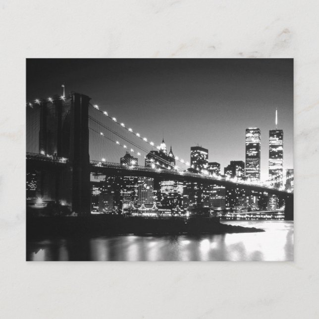 Brooklyn Bridge New York City Skyline Manhattan Postcard (Front)