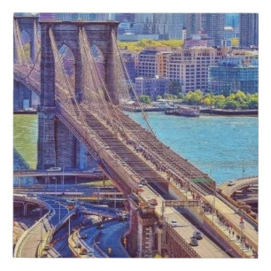 Brooklyn Bridge New York City Skyline Wall Art