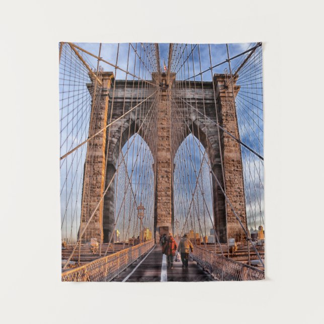 Brooklyn Bridge New York City Tapestry (Front)