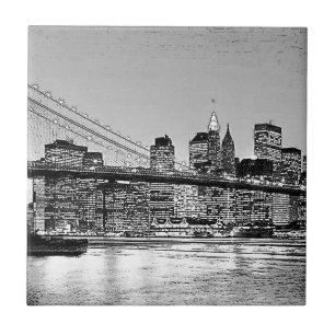 Brooklyn Bridge New York City Tile
