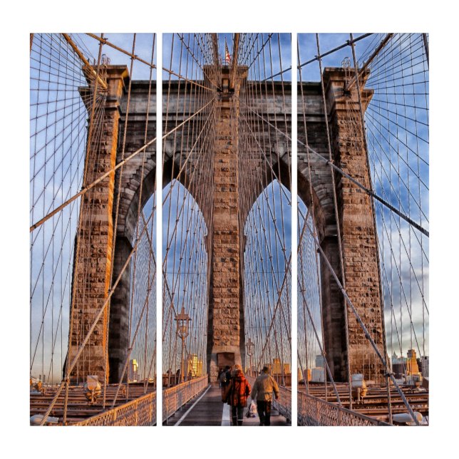 Brooklyn Bridge New York City Triptych (Front)