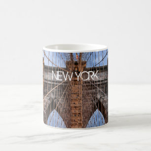 Brooklyn Bridge, New York City Two-Tone Coffee Mug