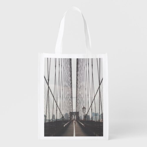 Brooklyn Bridge New York Grocery Bag