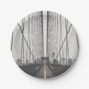 Brooklyn Bridge, New York Paper Plates