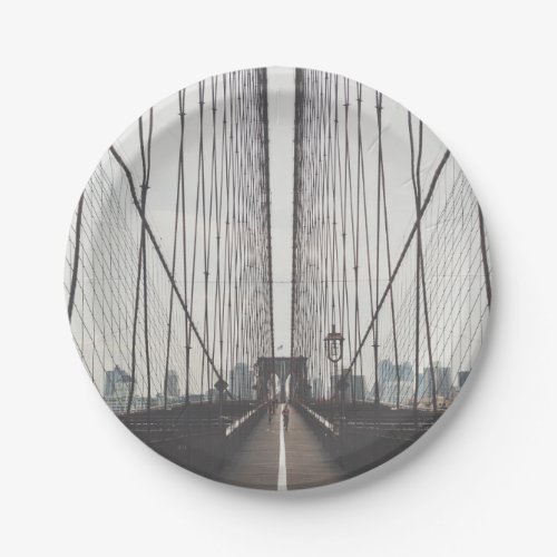 Brooklyn Bridge New York Paper Plates