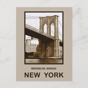 Brooklyn Bridge New York Postcard